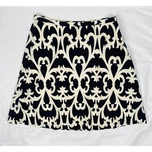 J. Crew Sz 6 Black And White Skirt